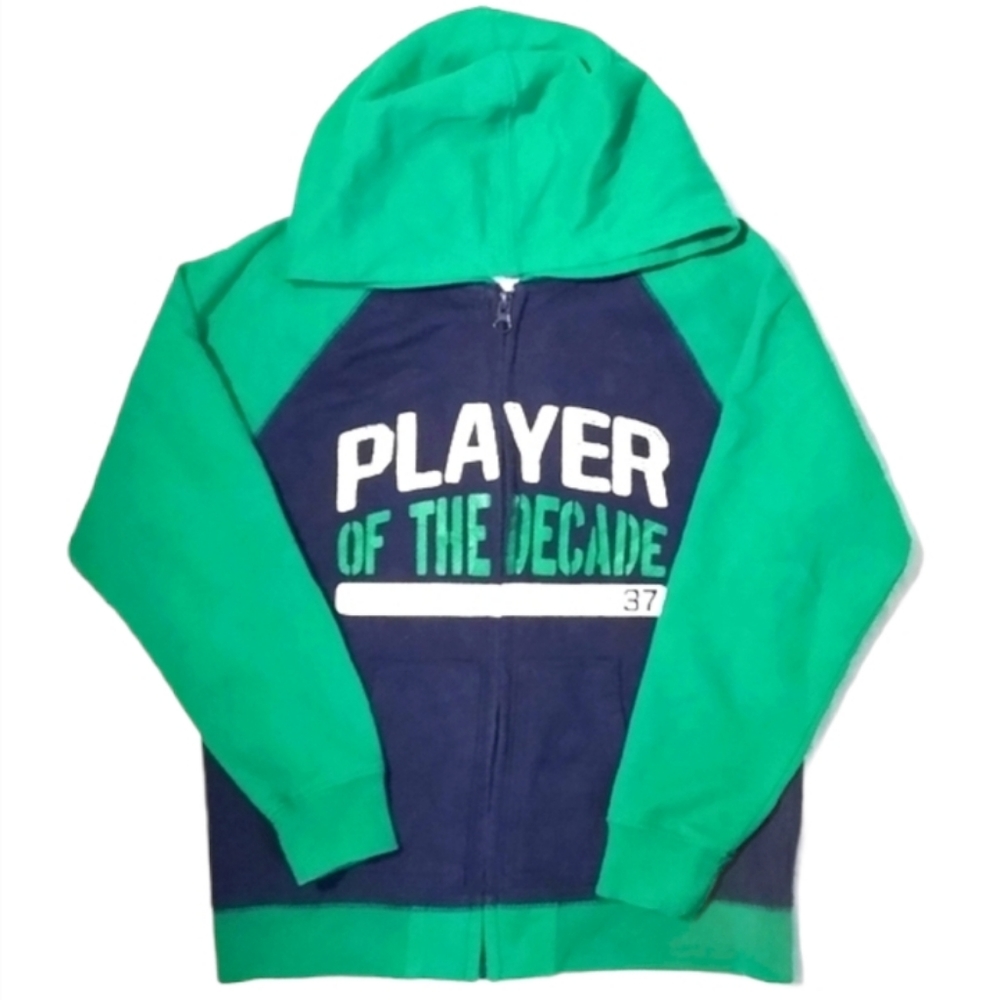 Toughskins Zip-Up Hooded Sweat Jacket 7 Large Boys